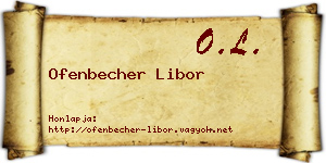 Ofenbecher Libor névjegykártya